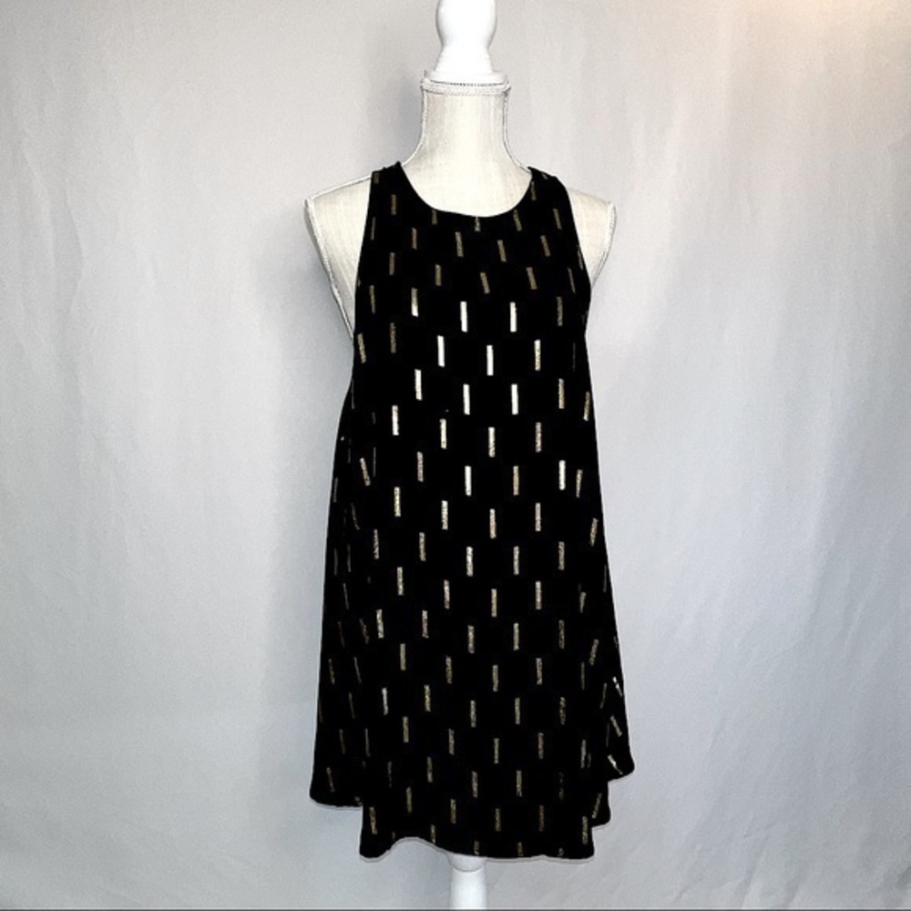 Anna Grace black and gold confetti dress. Size small🍀